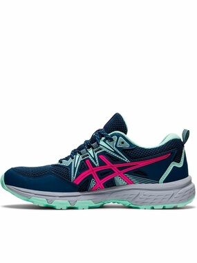 ASICS Navy, Hot Pink & Mint Women's Running Sneaker